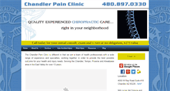 Desktop Screenshot of chandlerpainclinic.com